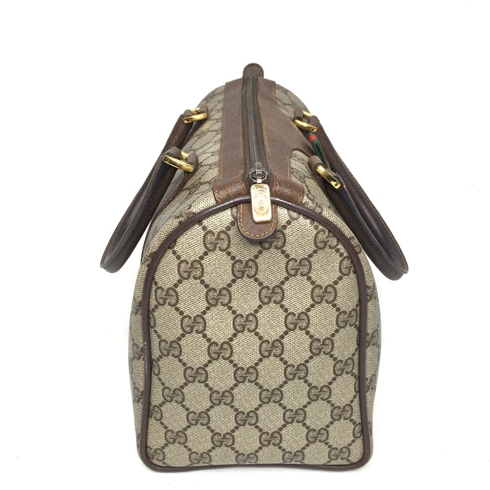 Authentic Gucci brown Boston satchel bag - Picture 8 of 15